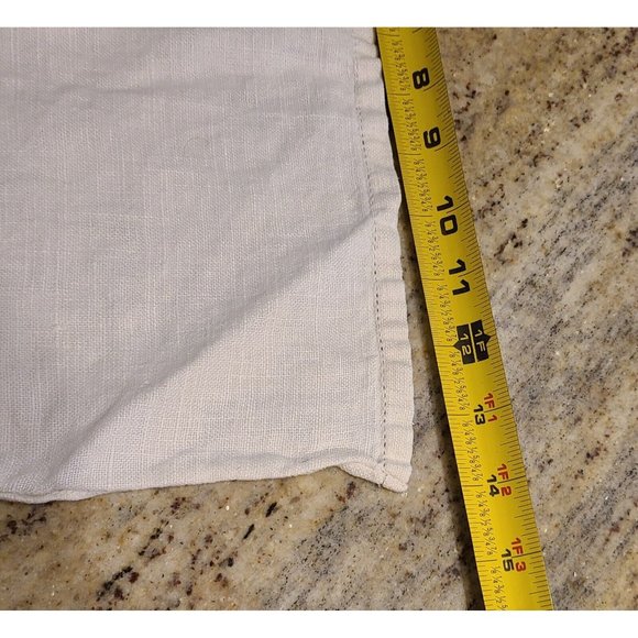 Finished Needlework Red Pink Lupines Embroidered Linen Tea Towel - Picture 9 of 10